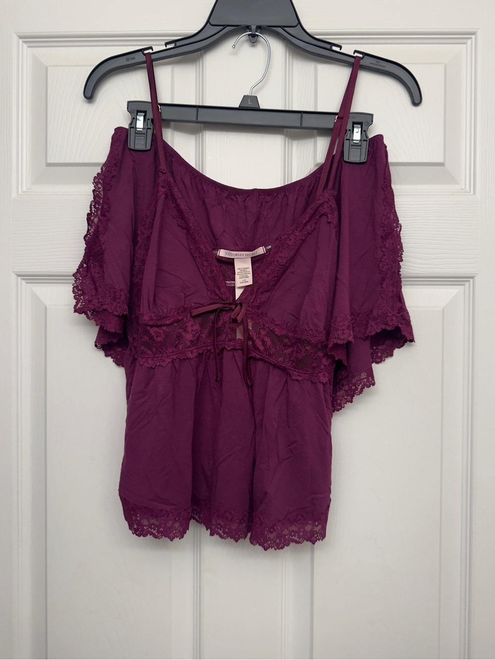 NWT Victoria’s Secret SoSoft Modal Lace Trim & Cami Shorts Set Size L